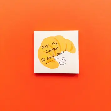 Mel Andrel - MA MA OS - Croissant Sticky Notes Pad