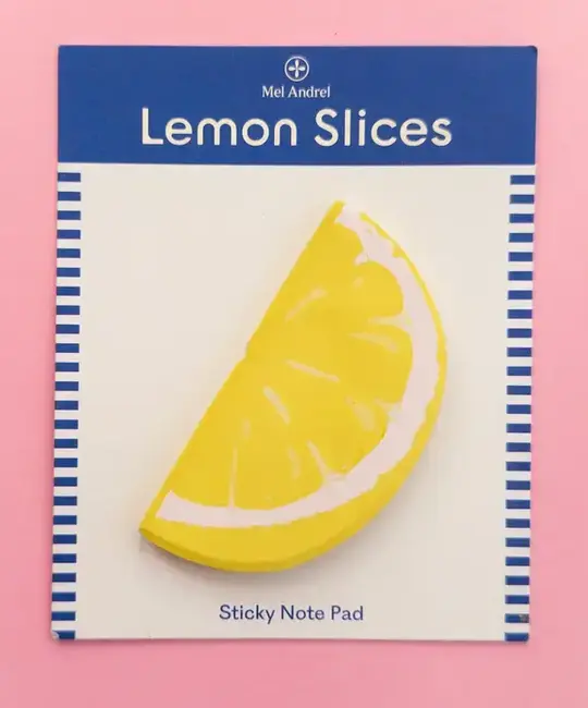 Mel Andrel - MA MA OS - Lemon Slice Die-Cut Sticky Notes