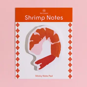 Mel Andrel - MA MA OS - Shrimp Die-Cut Sticky Notes