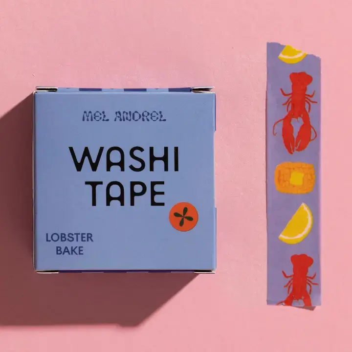 Mel Andrel - MA MA OS - Lobster Bake Washi Tape