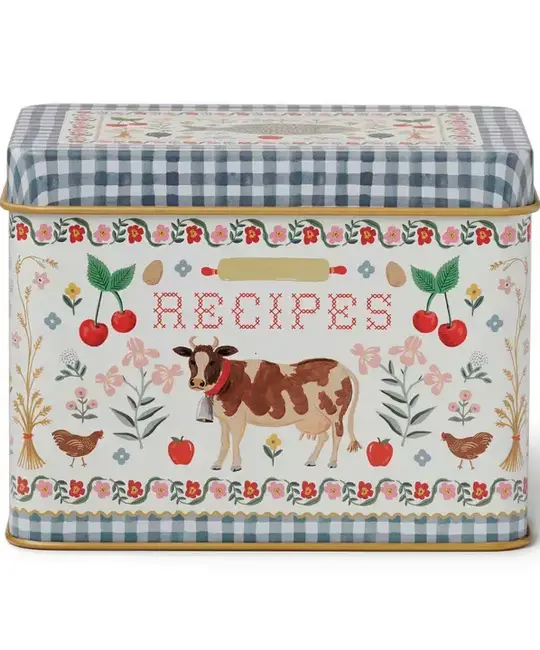 Rifle Paper Co - RP RP HGRC - Home Sweet Home Tin Recipe Box