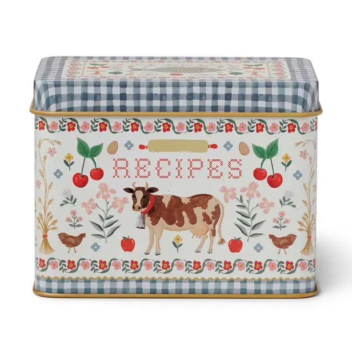Rifle Paper Co - RP RP HGRC - Home Sweet Home Tin Recipe Box