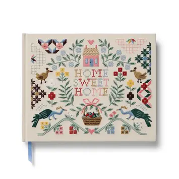 Rifle Paper Co - RP RP GB - Home Sweet Home Embroidered Guest Book