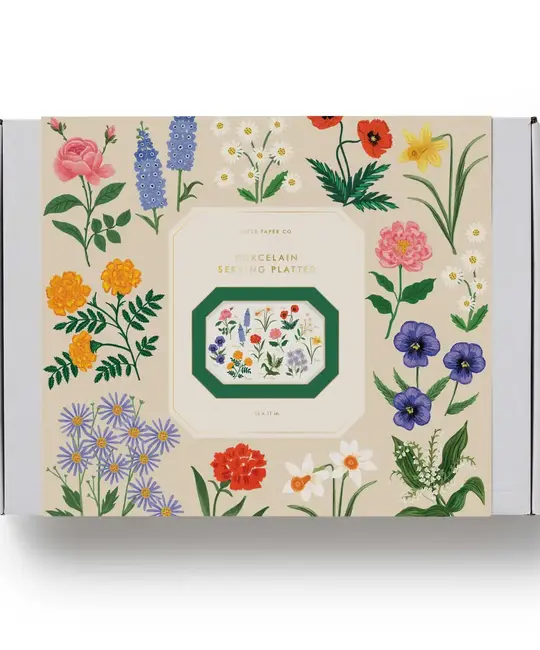Rifle Paper Co - RP RP HG - Garden Study Large Porcelain Serving Platter