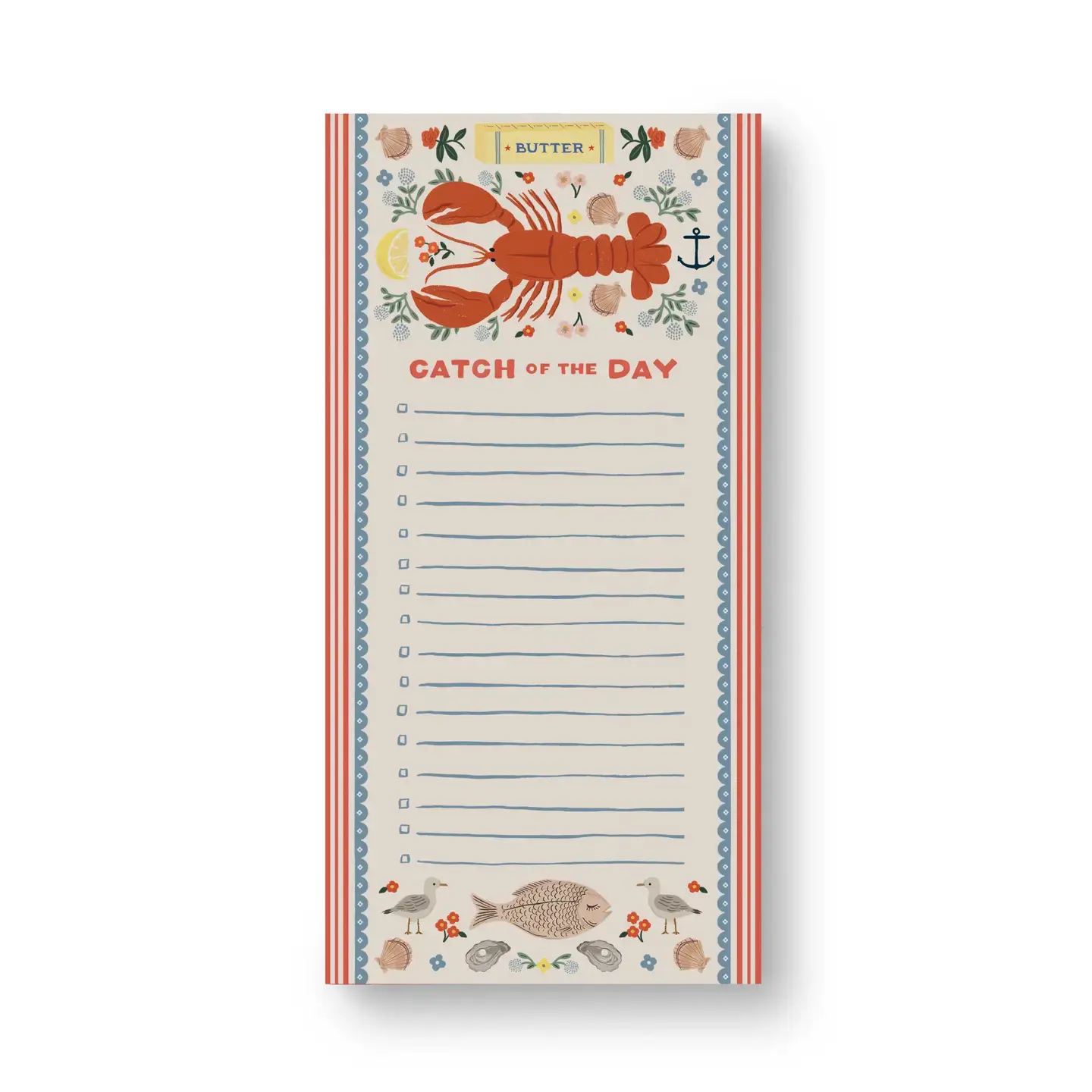 Rifle Paper Co - RP RP NP - Seaside Catch of The Day Market List Pad
