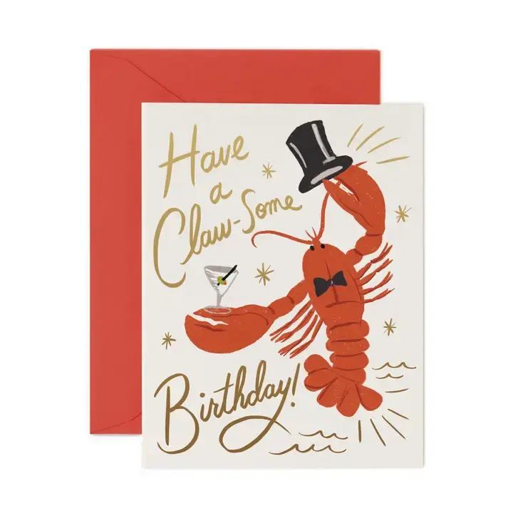 Rifle Paper Co - RP RPGCBI0115 - Claw-Some Birthday Card
