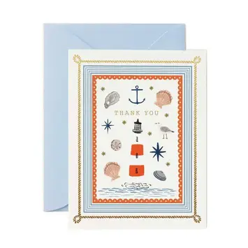 Rifle Paper Co - RP RPGCTY0079 - Seaside Thank You Card