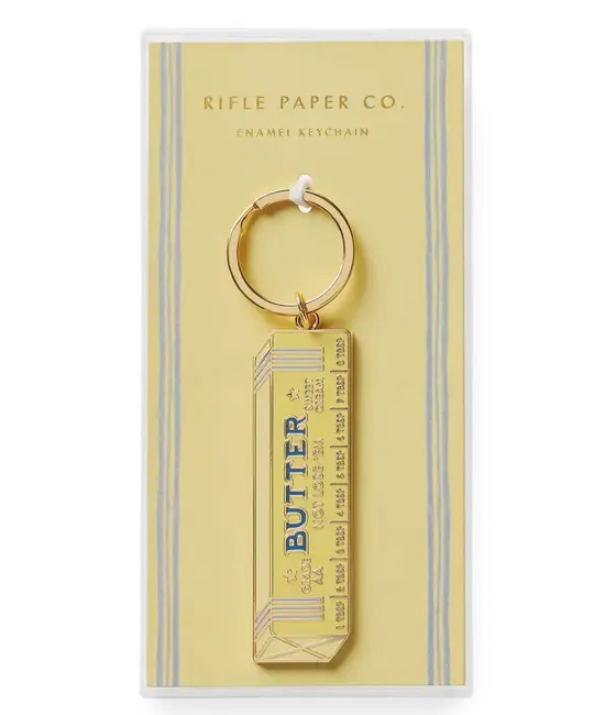Rifle Paper Co - RP RP ACKC - Butter Not Lose 'em Enamel Keychain