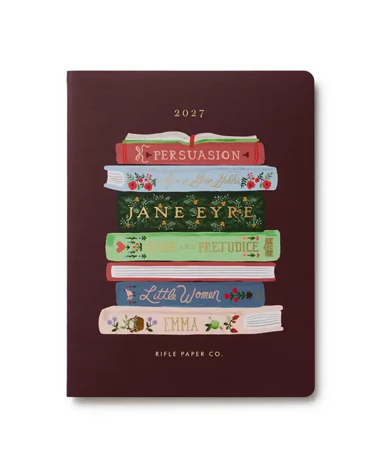 Rifle Paper Co - RP RP AG12- 2027 Ladies Night Book Club Monthly Appointment Notebook Planner (January Start Agenda)