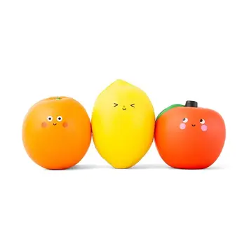 Kikkerland KI TO - Fruit Squishies (Assorted Styles)