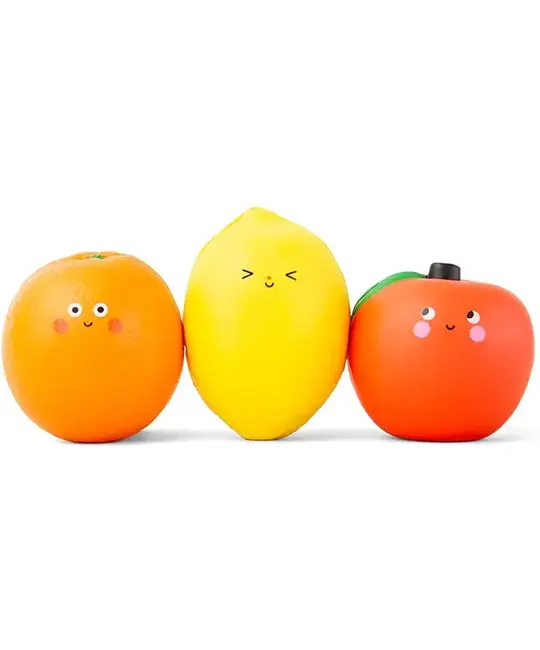 Kikkerland KI TO - Fruit Squishies (Assorted Styles)