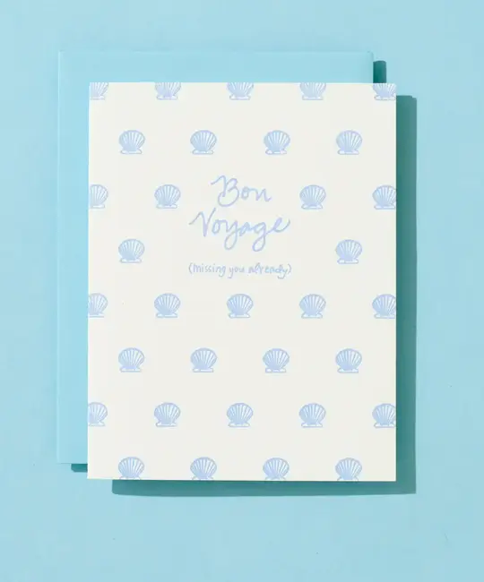 Iron Curtain Press - IC ICGCGL0001 - Sea Shells Missing You Already Bon Voyage Card