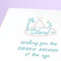 Iron Curtain Press - IC ICGCBI0048 - Dinosaur Greatest Birthday Card
