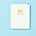 Iron Curtain Press - IC ICGCMD0009 - I Love You Mom Yellow Flowers Mother's Day Card