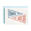 Iron Curtain Press - IC ICGCTY0024 - Navy Pennant Thank You Card