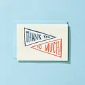 Iron Curtain Press - IC ICGCTY0024 - Navy Pennant Thank You Card