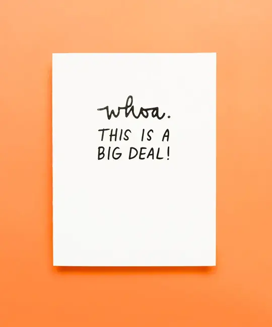 Iron Curtain Press - IC ICGCCO0004 - Whoa This is A Big Deal Congratulations Card