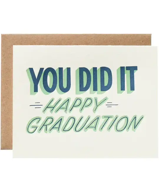 Iron Curtain Press - IC ICGCGR0003 - You Did It Graduation Card