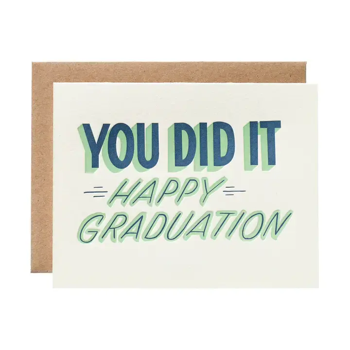 Iron Curtain Press - IC ICGCGR0003 - You Did It Graduation Card
