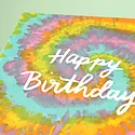 Iron Curtain Press - IC Tie-Dye Rainbow Birthday Card