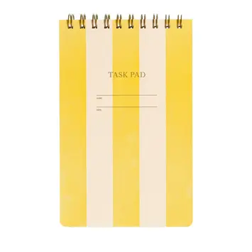 Iron Curtain Press - IC IC NB - Task Pad Top Spiral Notebook, Yellow Stripe