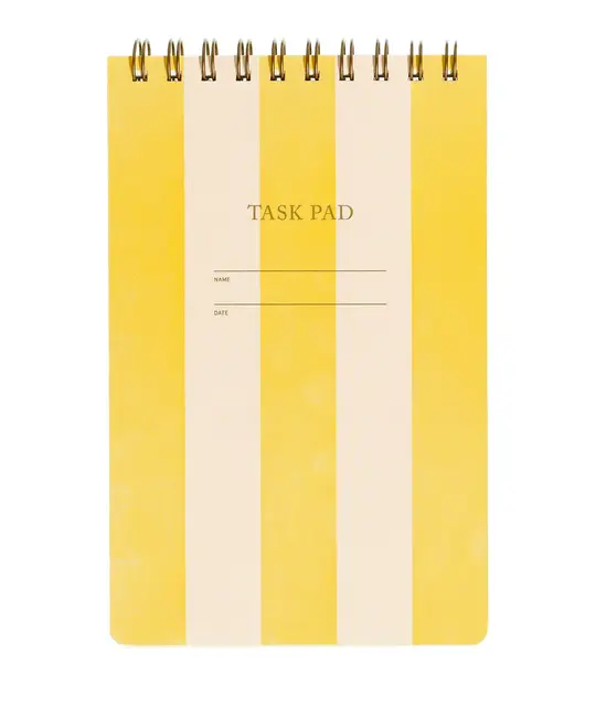 Iron Curtain Press - IC IC NB - Task Pad Top Spiral Notebook, Yellow Stripe