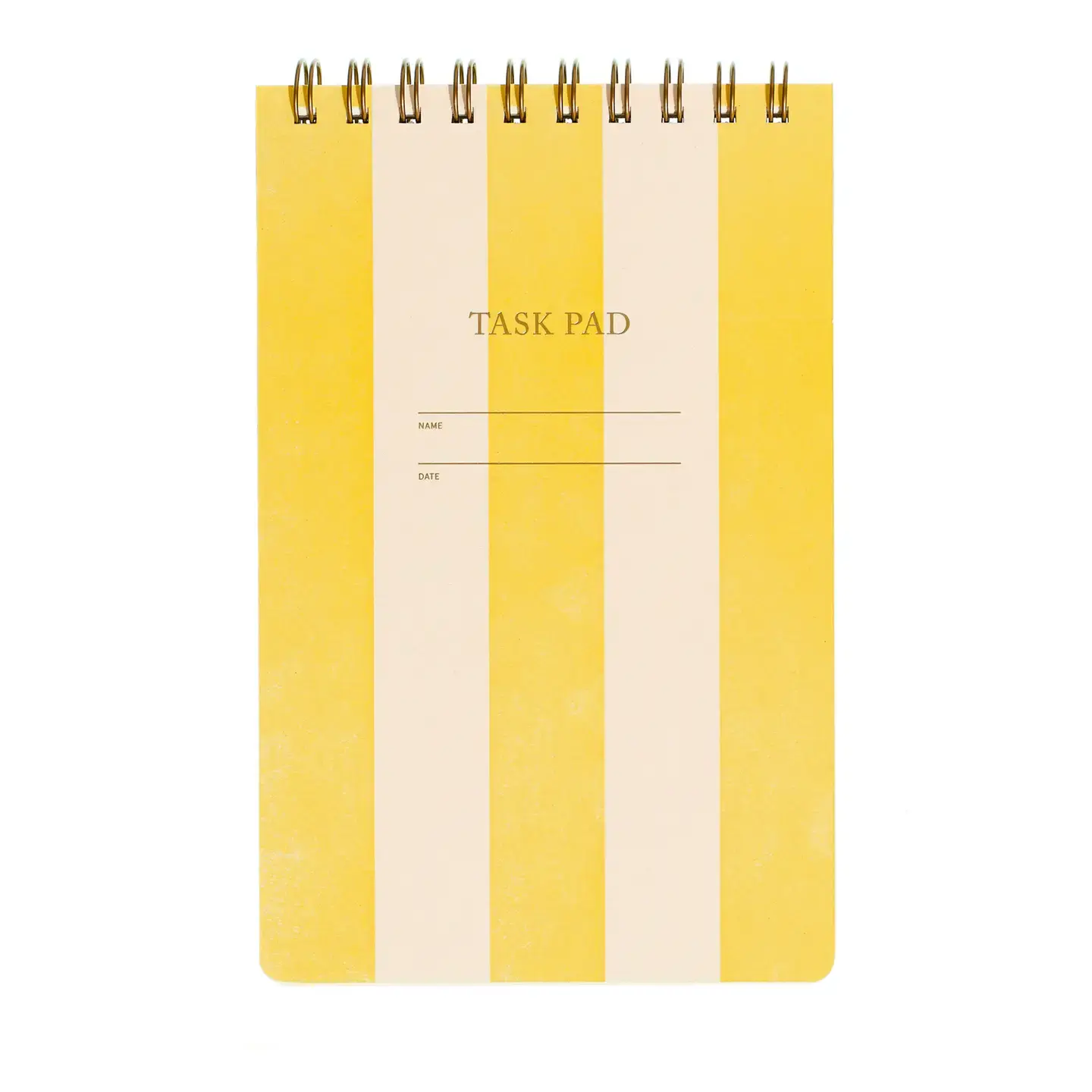 Iron Curtain Press - IC IC NB - Task Pad Top Spiral Notebook, Yellow Stripe