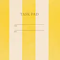 Iron Curtain Press - IC IC NB - Task Pad Top Spiral Notebook, Yellow Stripe