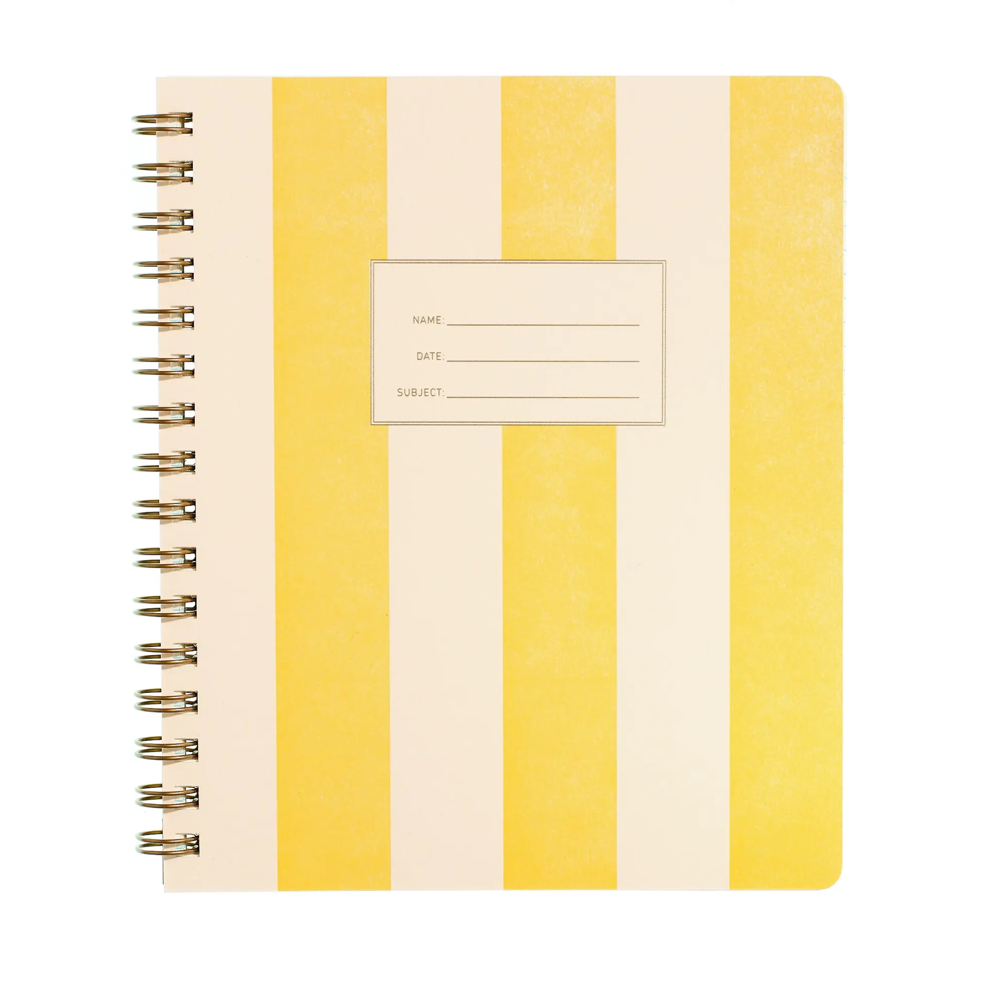 Iron Curtain Press - IC IC NBLI - Standard Notebook, Yellow Stripe, Lined