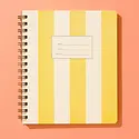 Iron Curtain Press - IC IC NBLI - Standard Notebook, Yellow Stripe, Lined