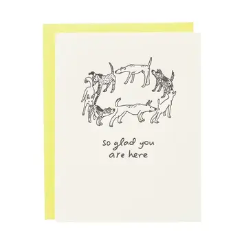 Iron Curtain Press - IC ICGCFR0006 - So Glad You Are Here Dogs Card