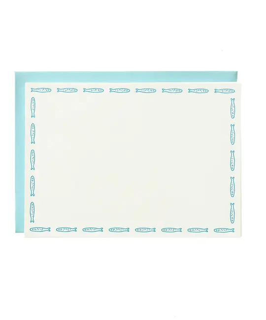Iron Curtain Press - IC IC STA - Sardines Letter Sheet Stationery Set