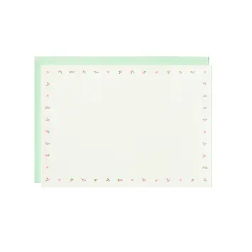 Iron Curtain Press - IC IC STA - Mini Pink Floral Letter Sheet Stationery Set
