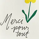 Iron Curtain Press - IC ICGCTY0021 - Merci Pour Tout Thank You Card (Thanks for Everything)