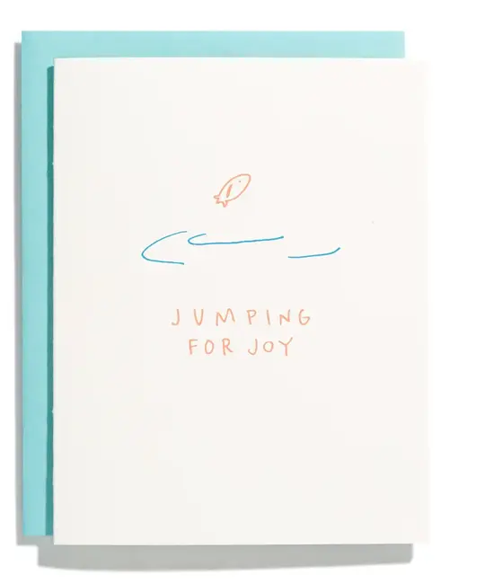 Iron Curtain Press - IC ICGCMI0008 - Jumping for Joy Fish Card