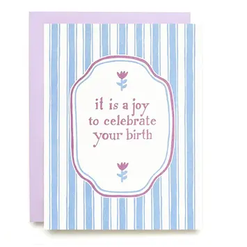 Iron Curtain Press - IC ICGCBI0040 - Joy to Celebrate Your Birth Birthday Card