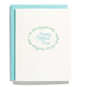 Iron Curtain Press - IC ICGCMD0005 - Floral Wreath Mother's Day Card