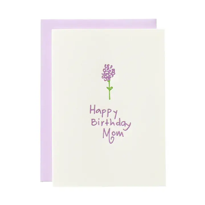 Iron Curtain Press - IC ICGCBI0041 - Purple Flower Mom Birthday Card