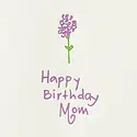 Iron Curtain Press - IC ICGCBI0041 - Purple Flower Mom Birthday Card
