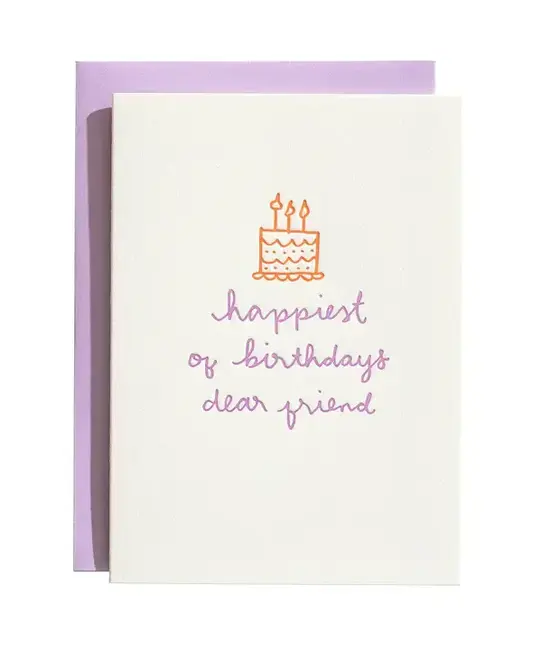 Iron Curtain Press - IC ICGCBI0045 - Dear Friend Birthday Card