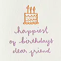 Iron Curtain Press - IC ICGCBI0045 - Dear Friend Birthday Card