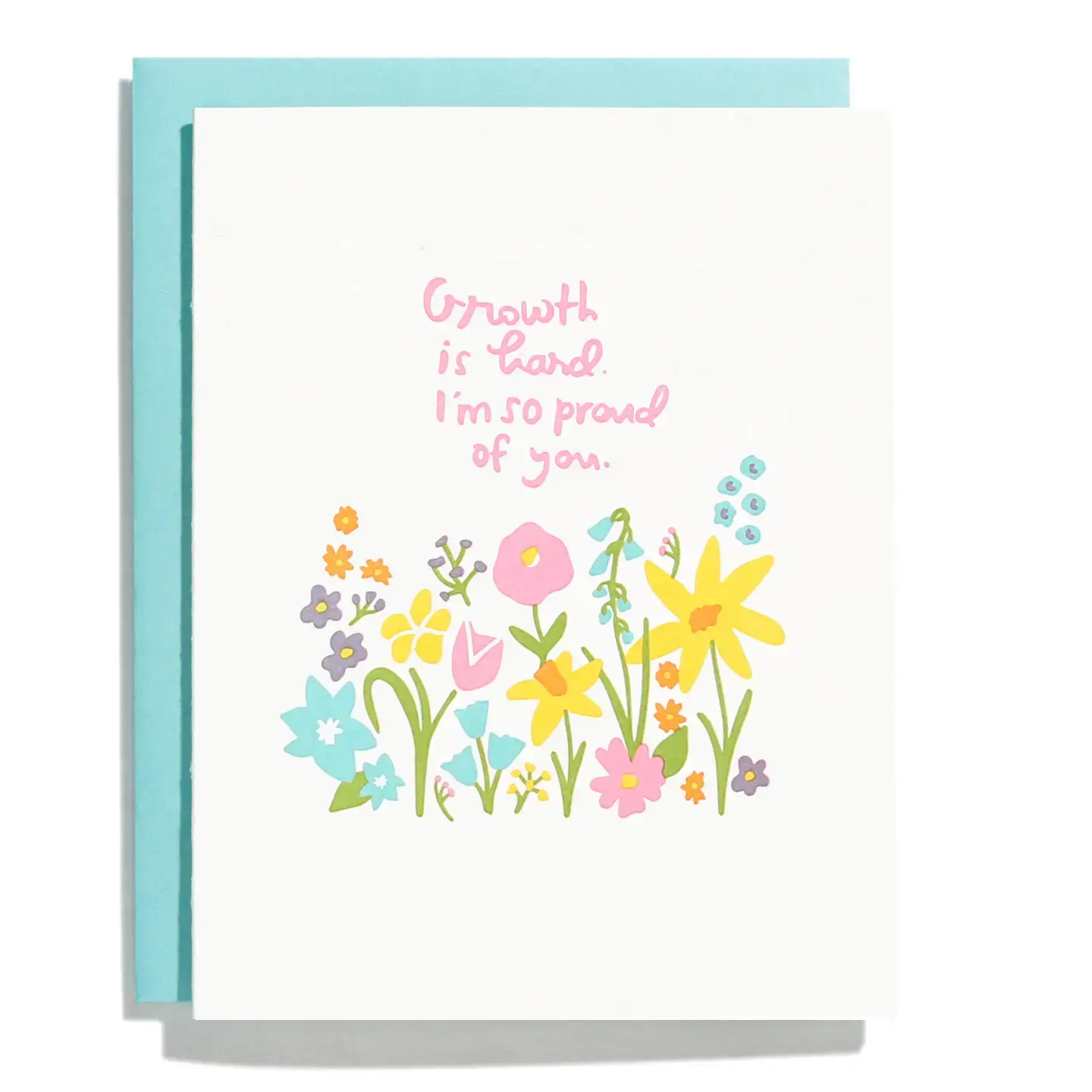 Iron Curtain Press - IC IICGCFR0006 - Growth is Hard Floral Card