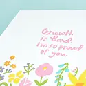 Iron Curtain Press - IC IICGCFR0006 - Growth is Hard Floral Card