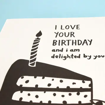 Iron Curtain Press - IC ICGCBI0036 - Delighted Birthday Card