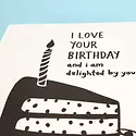 Iron Curtain Press - IC ICGCBI0036 - Delighted Birthday Card