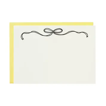 Iron Curtain Press - IC IC STA - Black & White Bow Letter Sheet Stationery Set