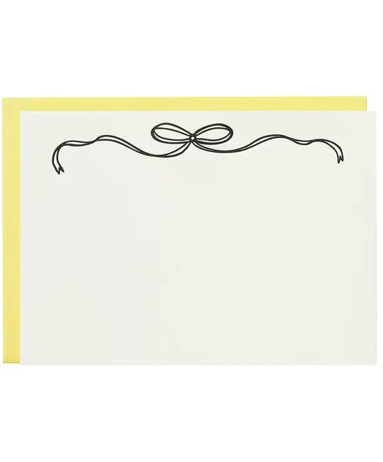 Iron Curtain Press - IC IC STA - Black & White Bow Letter Sheet Stationery Set