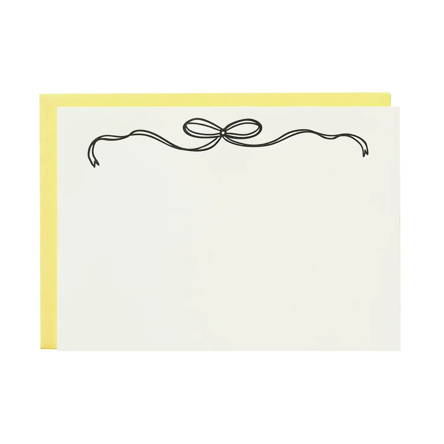 Iron Curtain Press - IC IC STA - Black & White Bow Letter Sheet Stationery Set