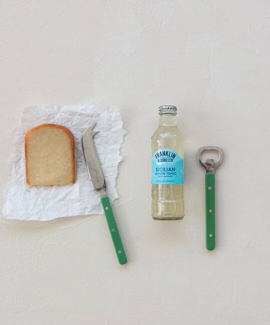 Creative Co-Op - CCO CCO HG - Green Resin Handle Cheese Knife