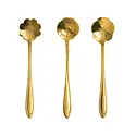 Creative Co-Op - CCO CCO HG - Stainless Steel Flower Shaped Spoons, Set of 3